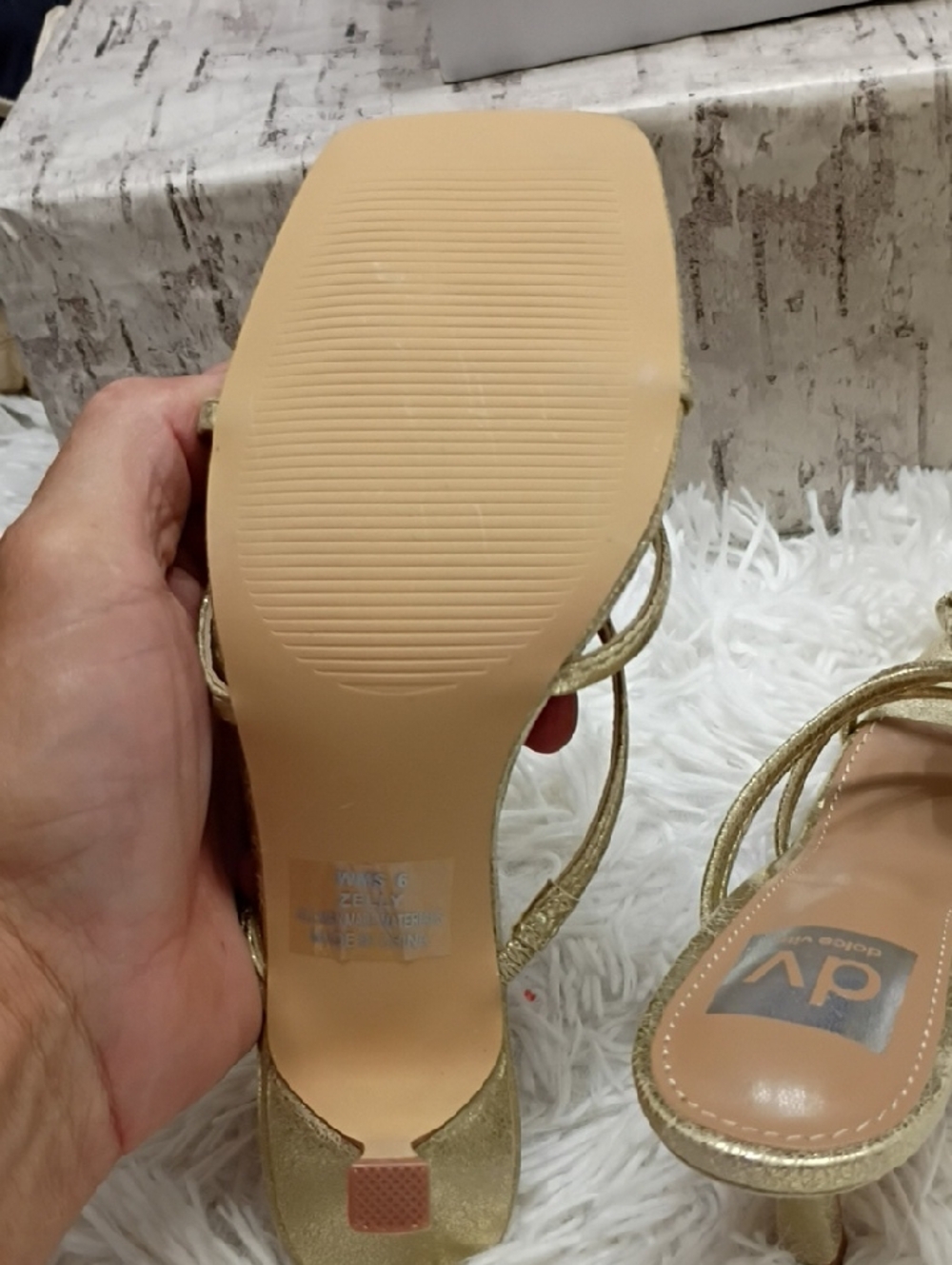 DV Dolce Vita Zelly Kitten Heel Sandals Women's Sz 6 🆕 - Picture 3 of 5